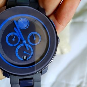 Movado blue watch